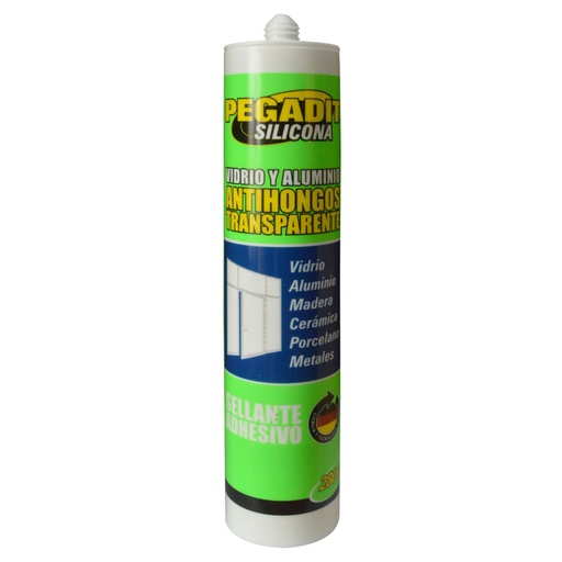 [3500] SILICONA TRANSPARENTE P/BANOS Y COCINAS 280ML PEGADIT