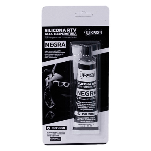 [11006] SILICONA UDUKE 50ML NEGRA (HT80125)ALTA TEMPERATURA
