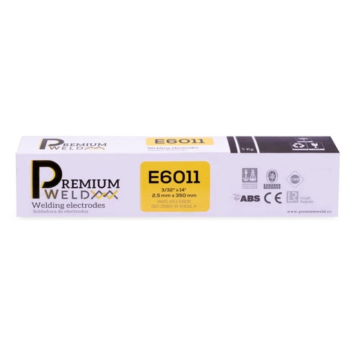 [16108] SOLDADURA DE ELECTRODO 6011-3/32" BLANCA PREMIUM WELD