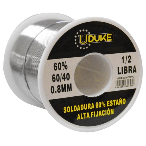 [10126] SOLDADURA ESTANO 1/2 LB 60-40