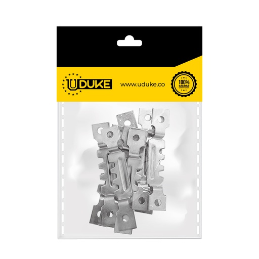 [7607K] SOPORTE CUADRO MARQUETERIA 1 1/2" PQT X 10 UDUKE