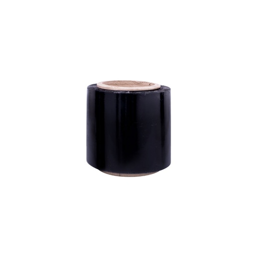 [16129] STRESH POLIFILM (PLASTICO DE EMBALAJE) ANCHO 12 CM - CAL 8 X 300 MTRS NEGRO