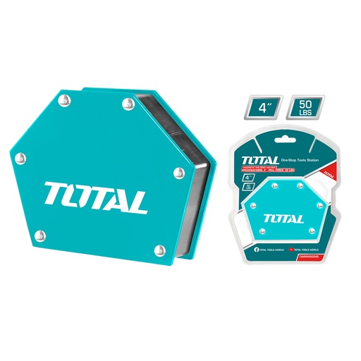 [15116] SUJETADOR MAGNETICO 4" 50LBS PARA SOLDAR TOTAL (TAMWH50046)