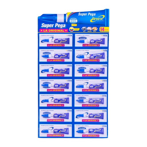 [16234] SUPER PEGA INFINITA CARTON (5 GRS) 1727A