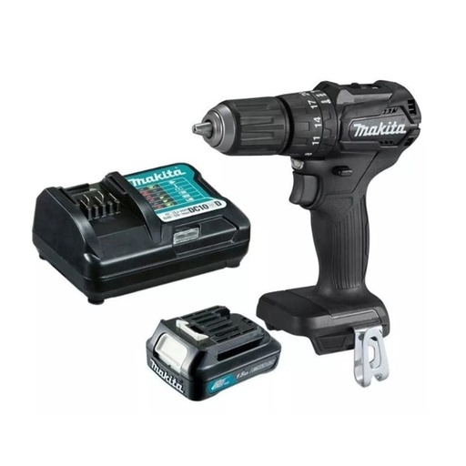 [13280] TALADRO ATORNILLADOR RECARGABLE MAKITA 3/8 12V PERCUTOR + 1 BATERIAS 1.5AH + 1 CARGADOR (HP333DYX3B)
