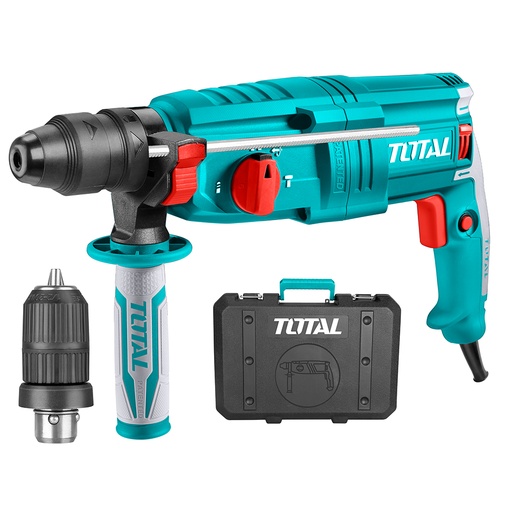 [14775] TALADRO ROTOMARTILLO SDS PLUS 800W 120V TOTAL (UTH308268-2)
