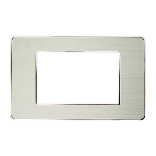 [14394] TAPA LUXOR HUESO BORDE CROMADO DUKE ENERGY (V3-02LA)