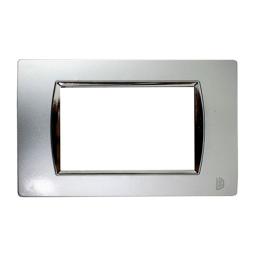[14395] TAPA LUXOR PLATA BORDE CROMADO DUKE ENERGY (V19-02MC)