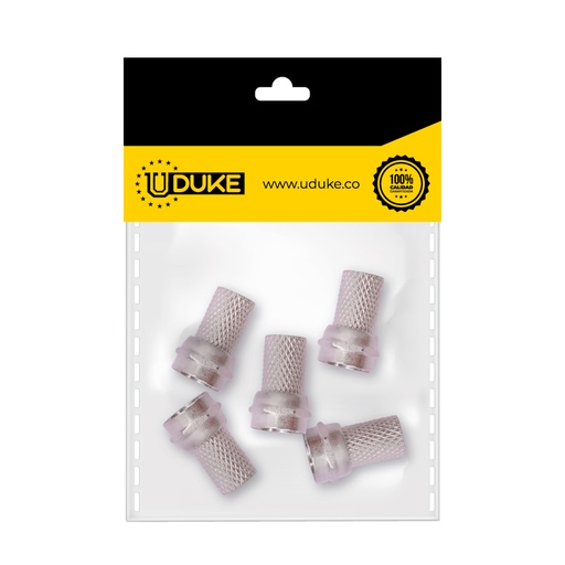 [1704K] TERMINAL COAXIAL ROSCA RG56 PQT X 5 UDUKE