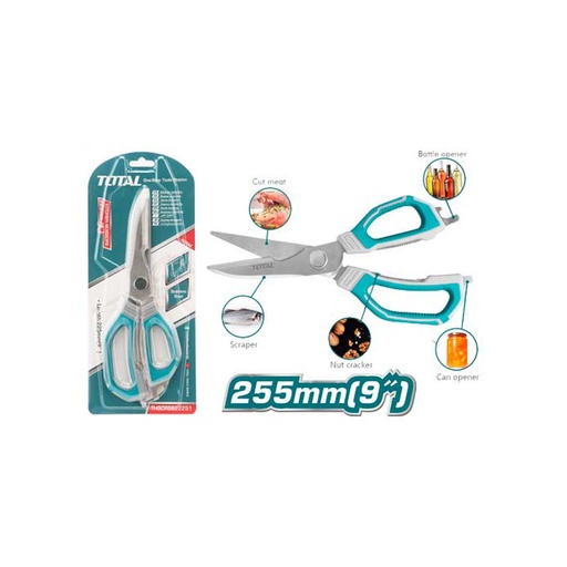 [15667] TIJERA DE COCINA 9" ACERO INOXIDABLE TOTAL (THSCRS822251)