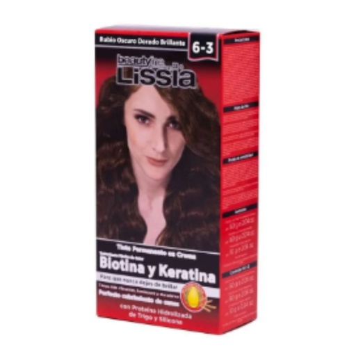 [GT1767] TINTE LISSIA RUBIO OSCURO DORADO BRILLANTE 6-3