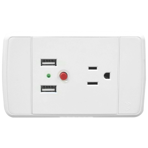 [12326] TOMA BLANCO + CONECTOR USB ENERGY