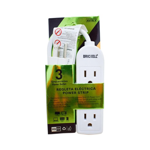 [23045] TOMA MULTIPLE ELECTRIC X 3 SALIDAS 60CM CABLE (SB-017)