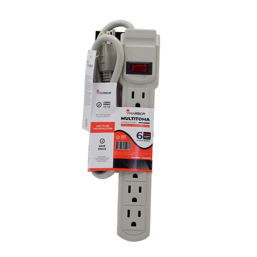 [19337] TOMA MULTIPLE X6 CABLE 1MT VHARBOR (S-25-1M)