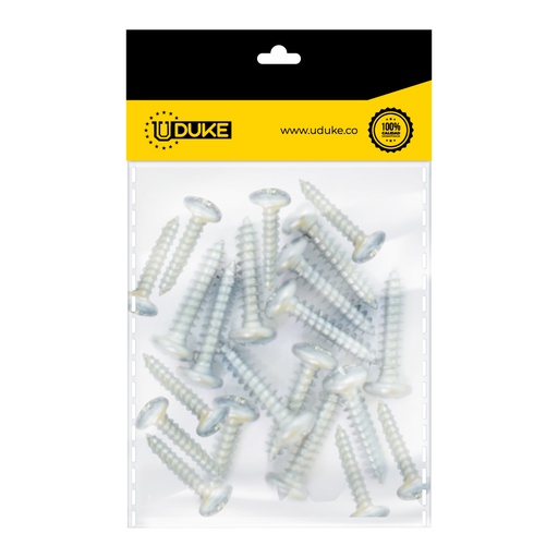 [15731K] TORNILLO LAMINA PHILLIPS ZINCADO 6*1/2 PQT X 24 UDUKE
