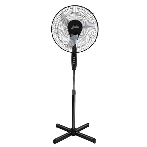 [16681] VENTILADOR PEDESTAL 16 NEGRO/GRIS HOME ELEMENTS