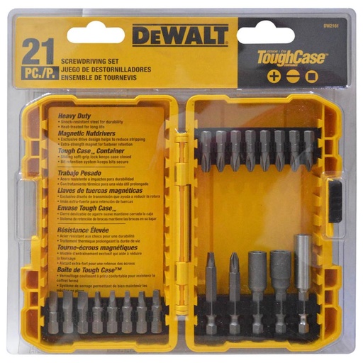 [10175] PUNTAS TALADRO DEWALT X21 ESTUCHE (DW2161)