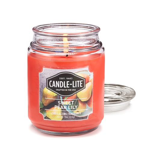 [15230] VELA 18 OZ SWEET PEAR LILY CANDLE LITE (3297024)