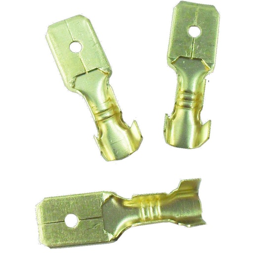 [4548] TERMINAL COBRE PLANA MACHO X4PCS (DJ617-63B) (HT30073)
