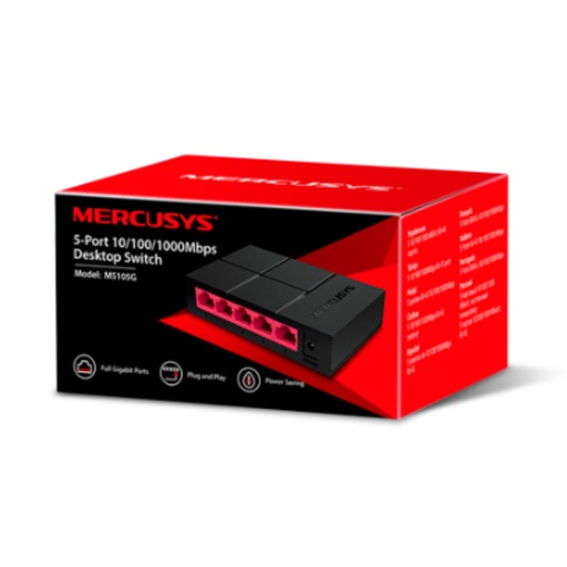 [JA40052] SWICHE DE 5PUERTOS 10/100/1000 MS105G